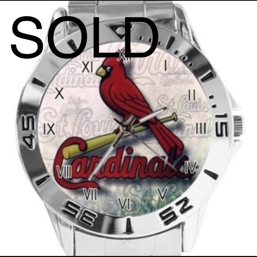 💥SOLD IN STORE💥St. Louis Cardinals Fashion Watch - Picture 1 of 2
